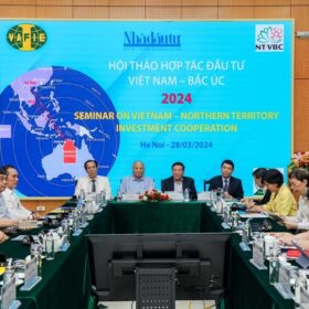 Hội thảo “Hợp tác Đầu tư Việt Nam - Bắc Úc” là bước đi tiếp theo nhằm thúc đẩy triển khai Kế hoạch hợp tác giữa doanh nghiệp Việt Nam và doanh nghiệp Bắc Úc. Ảnh Trọng Hiếu